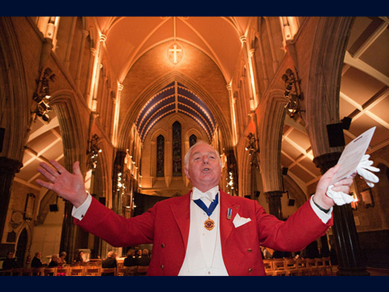 John Grosse Toastmaster at charity concert