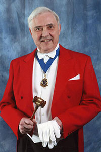 Robert Civil of London Guild of Toastmasters